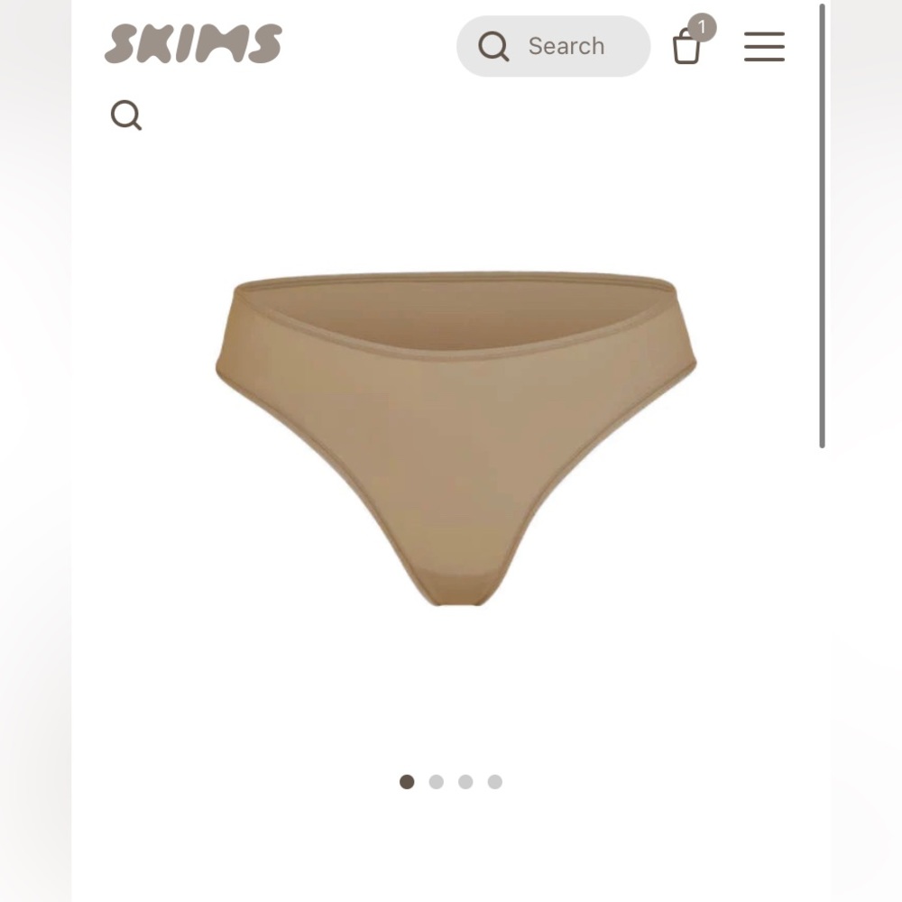 Two XXS Fits Everybody Briefs in color desert - SKIMS